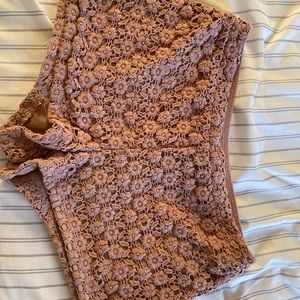 Forever 21 floral lace shorts